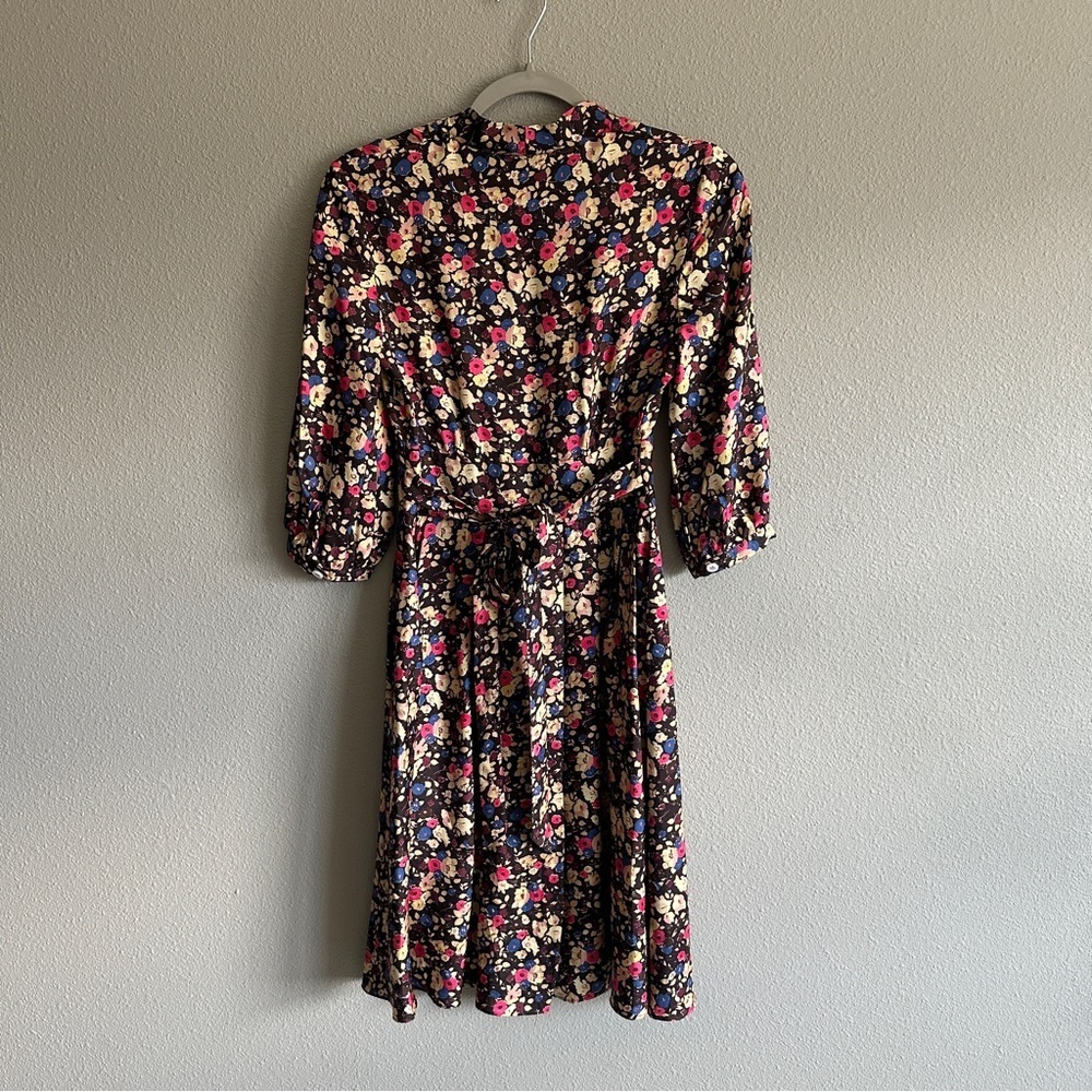 Marc Jacob’s Designer Floral Tie Waist Midi Dress 2 - Picture 7 of 12